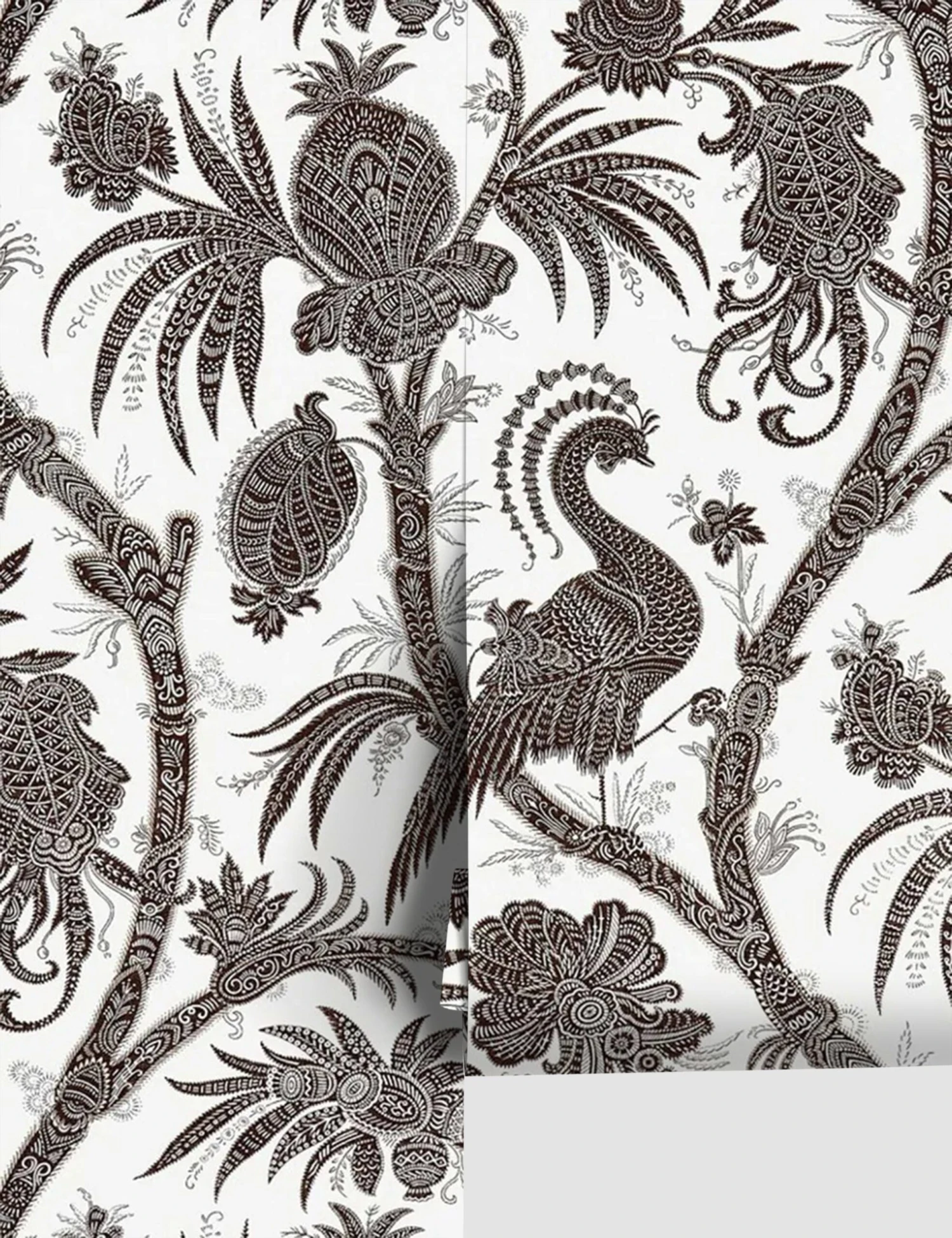 Scalamandre Balinese Peacock Wallpaper 3 Scalamandre Balinese Peacock Wallpaper