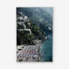 Beach In Positano Photography Print By Slim Aarons