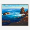 Blue Seascape Wall Art By Sara Brown 2 Blue Seascape Wall Art By Sara Brown -KINKIN Decor Shop 52GCSB0049 OG FR 36PM51481