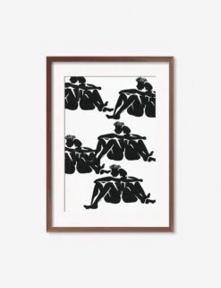 Over Here Print By Adrian Brandon -KINKIN Decor Shop AdrianOverHereWalnutFrame