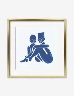 Pair (Square) Print By Adrian Brandon -KINKIN Decor Shop AdrianPairSquareGoldFrame