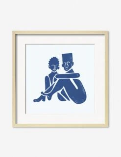 Pair (Square) Print By Adrian Brandon -KINKIN Decor Shop AdrianPairSquareNaturalFrame
