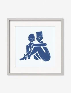 Pair (Square) Print By Adrian Brandon -KINKIN Decor Shop AdrianPairSquaresilverFrame