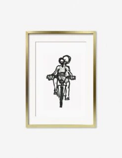 Ride Print By Adrian Brandon -KINKIN Decor Shop AdrianRideGoldFrame