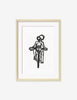 Ride Print By Adrian Brandon -KINKIN Decor Shop AdrianRideNaturalFrame