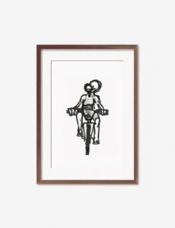 Ride Print By Adrian Brandon -KINKIN Decor Shop AdrianRideWalnutFrame