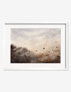 Bird Landscape Print By Renata Tot Ivezić 11 Bird Landscape Print By Renata Tot Ivezić -KINKIN Decor Shop BirdLandscapeWhiteFrame