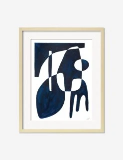 Contrasts Blue Print By Jan SkácelÃk 12 Contrasts Blue Print By Jan SkácelÃk -KINKIN Decor Shop ContrastsBlueNaturalFrame