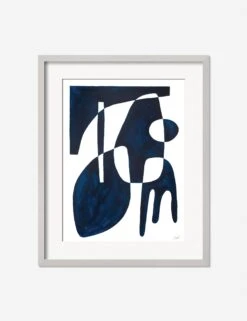 Contrasts Blue Print By Jan SkácelÃk 13 Contrasts Blue Print By Jan SkácelÃk -KINKIN Decor Shop ContrastsBlueSilverFrame