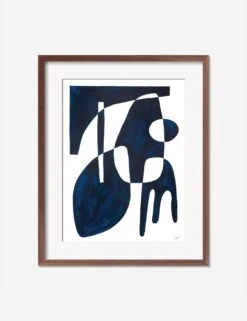 Contrasts Blue Print By Jan SkácelÃk 15 Contrasts Blue Print By Jan SkácelÃk -KINKIN Decor Shop ContrastsBlueWalnutFrame