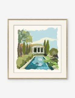 Pool House Print By Dana Gibson