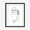 Flower Print By Damienne Merlina 1 Flower Print By Damienne Merlina -KINKIN Decor Shop DamienneMerlinaFlowerBlackFrame