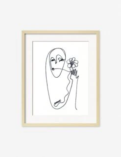 Flower Print By Damienne Merlina 15 Flower Print By Damienne Merlina -KINKIN Decor Shop DamienneMerlinaFlowerNaturalFrame
