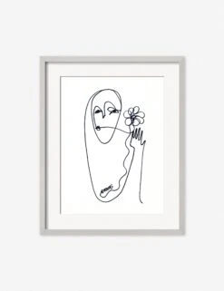 Flower Print By Damienne Merlina 11 Flower Print By Damienne Merlina -KINKIN Decor Shop DamienneMerlinaFlowerSilverFrame