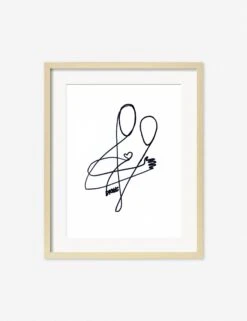 Love Print By Damienne Merlina 11 Love Print By Damienne Merlina -KINKIN Decor Shop DamienneMerlinaLoveNaturalFrame