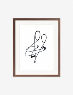 Love Print By Damienne Merlina 13 Love Print By Damienne Merlina -KINKIN Decor Shop DamienneMerlinaLoveWalnutFrame