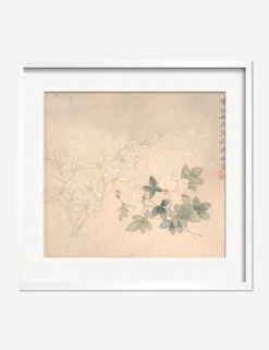 Flower Study 1 Print By Yun Bing -KINKIN Decor Shop FlowerStudy 1WhiteMatted