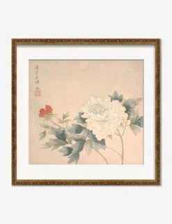 Flower Study 2 Print By Yun Bing -KINKIN Decor Shop FlowerStudy 2BronzeGoldOrnateMatted