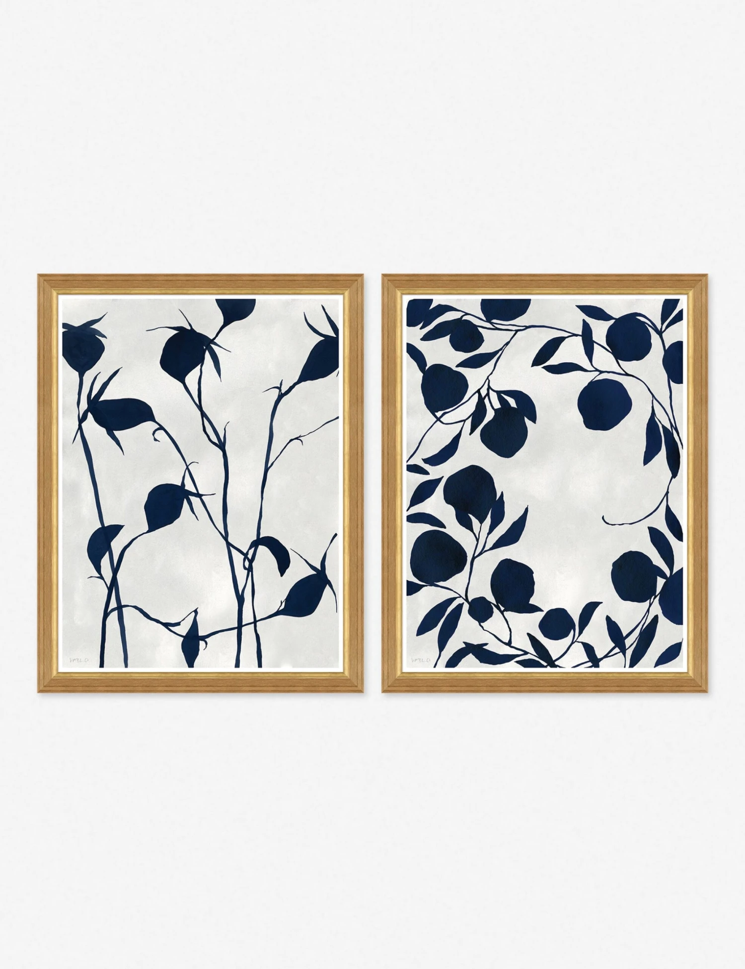 Ink On Paper Wall Art By Susan Hable (Set Of 2) 3 Ink On Paper Wall Art By Susan Hable (Set Of 2)