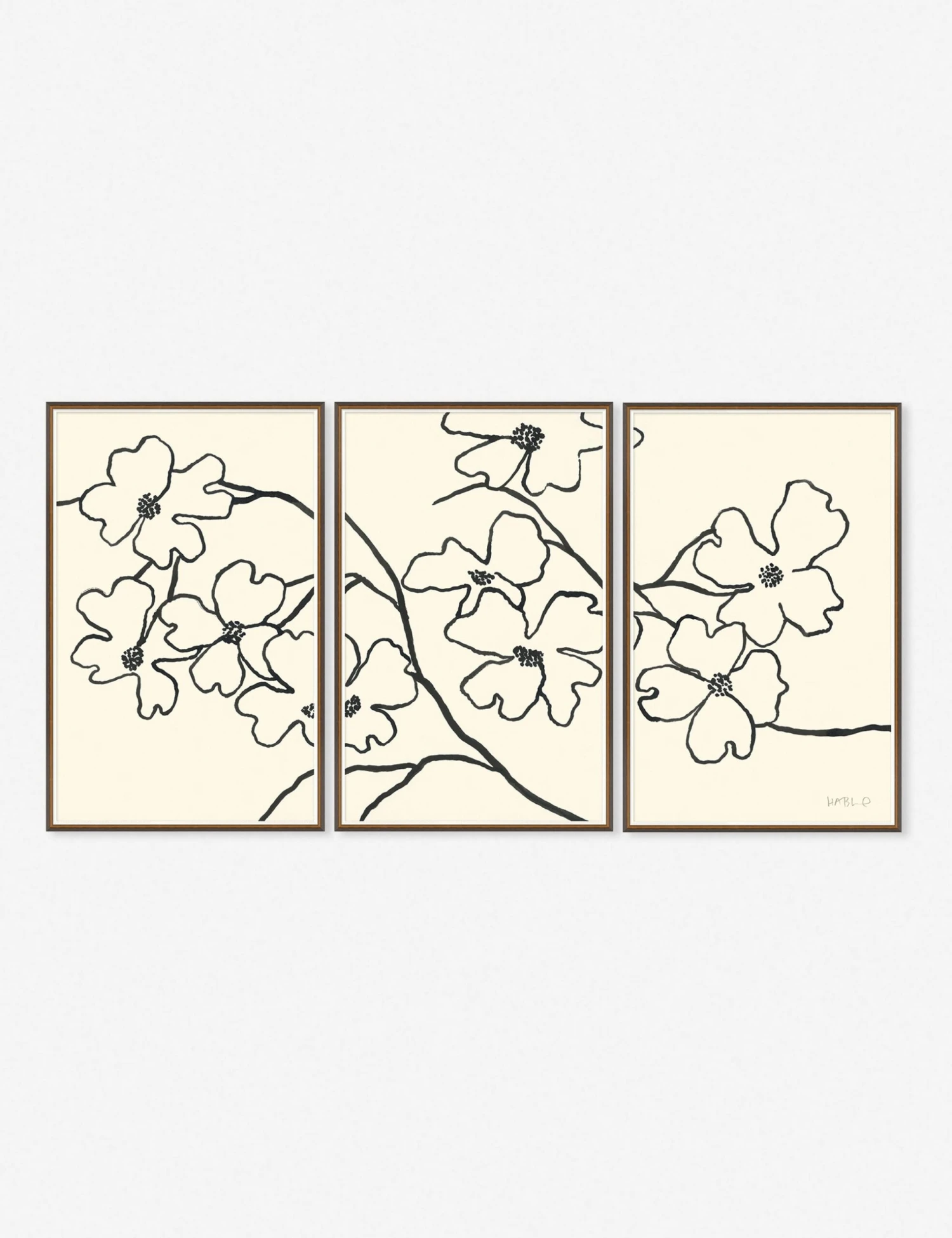 Dogwood Wall Art By Susan Hable (Set Of 3) 3 Dogwood Wall Art By Susan Hable (Set Of 3)