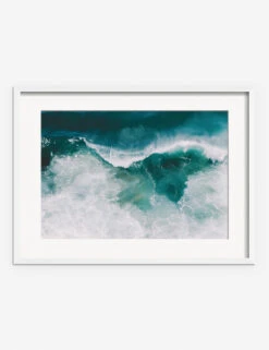 Crashing Waves Photography Print By Ingrid Beddoes -KINKIN Decor Shop IngridCrashingWavesWhiteframe