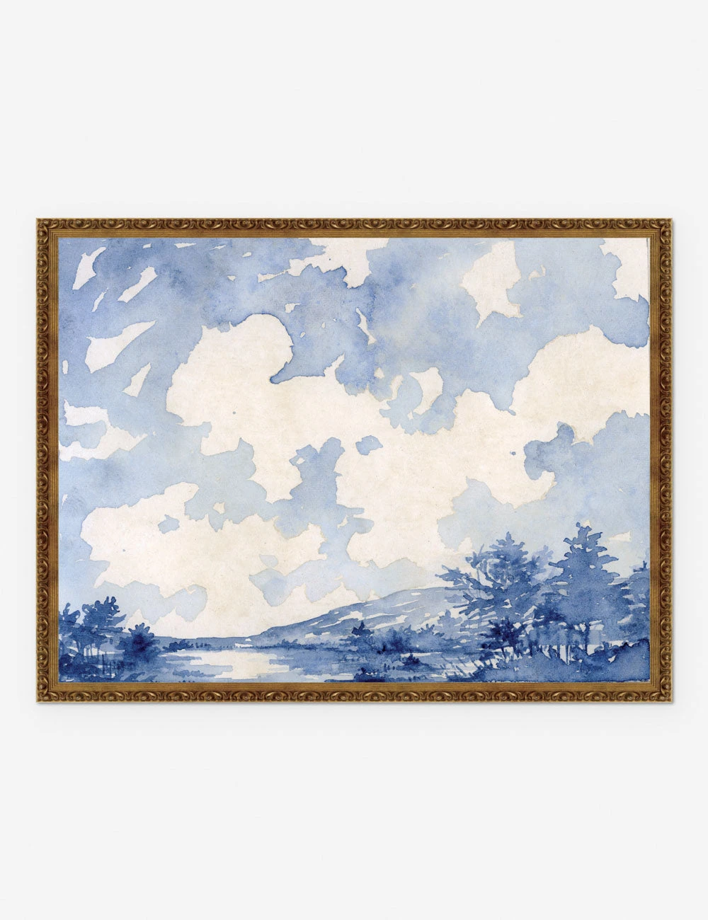 Blue Monochromatic Horizontal Print By Laurel-Dawn Latshaw 3 Blue Monochromatic Horizontal Print By Laurel-Dawn Latshaw