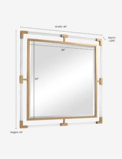 Hyperion Square Mirror -KINKIN Decor Shop MIR 21699 09714 dims
