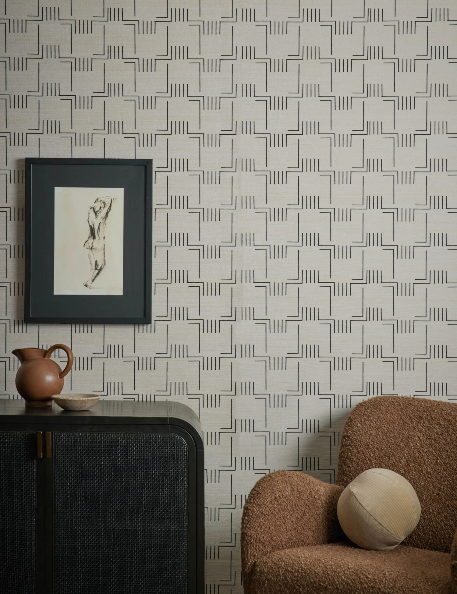 Mesa Grasscloth Wallpaper By Élan Byrd 4 Mesa Grasscloth Wallpaper By Élan Byrd - Image 2