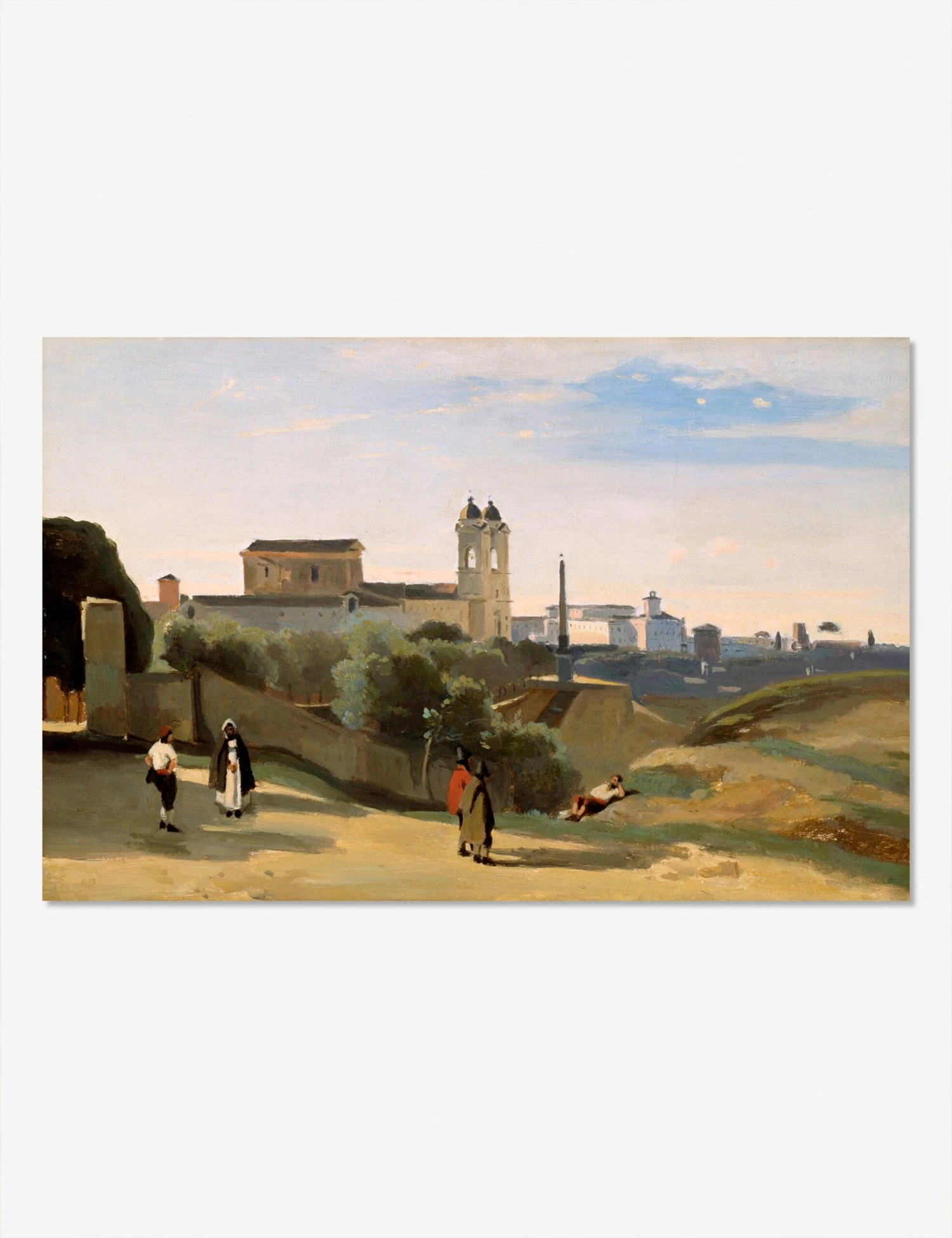 Monte Pincio, Rome Print By Jean-Baptiste-Camille Corot 4 Monte Pincio, Rome Print By Jean-Baptiste-Camille Corot - Image 2