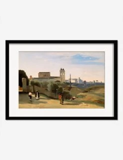 Monte Pincio, Rome Print By Jean-Baptiste-Camille Corot