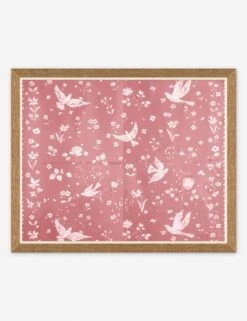 Birds And Flowers Print By Paule Marrot -KINKIN Decor Shop PM LULU 23 0069B Product