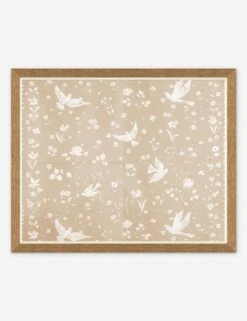 Birds And Flowers Print By Paule Marrot -KINKIN Decor Shop PM LULU 23 0069D Product