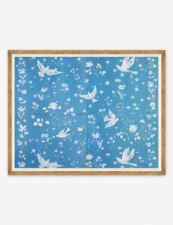 Birds And Flowers Print By Paule Marrot -KINKIN Decor Shop PM LULU 23 0070A Product
