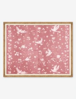 Birds And Flowers Print By Paule Marrot -KINKIN Decor Shop PM LULU 23 0070B Product