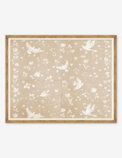 Birds And Flowers Print By Paule Marrot -KINKIN Decor Shop PM LULU 23 0070D Product