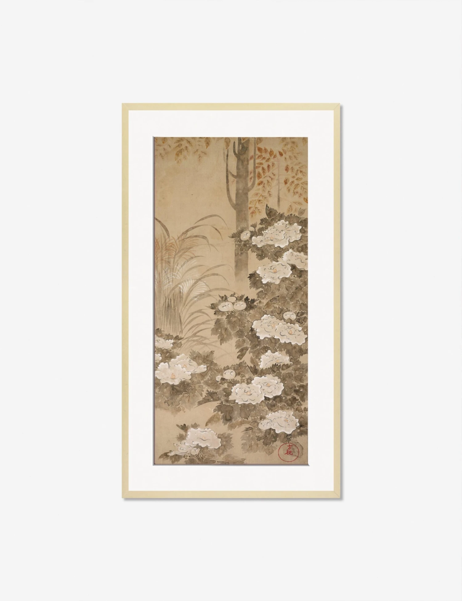 Peonies Print By Tatebayashi Kagei 3 Peonies Print By Tatebayashi Kagei