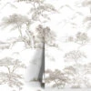 Oriental Toile Peel + Stick Wallpaper -KINKIN Decor Shop RMK11755RL RollShot