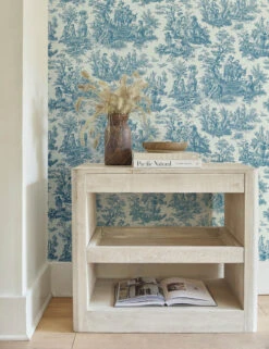 Country Life Toile Peel + Stick Wallpaper By Waverly -KINKIN Decor Shop RMK11868WP JK LG WEBREADY 12 SOMNEUT