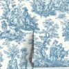 Country Life Toile Peel + Stick Wallpaper By Waverly 1 Country Life Toile Peel + Stick Wallpaper By Waverly -KINKIN Decor Shop RMK11868WP RollShot