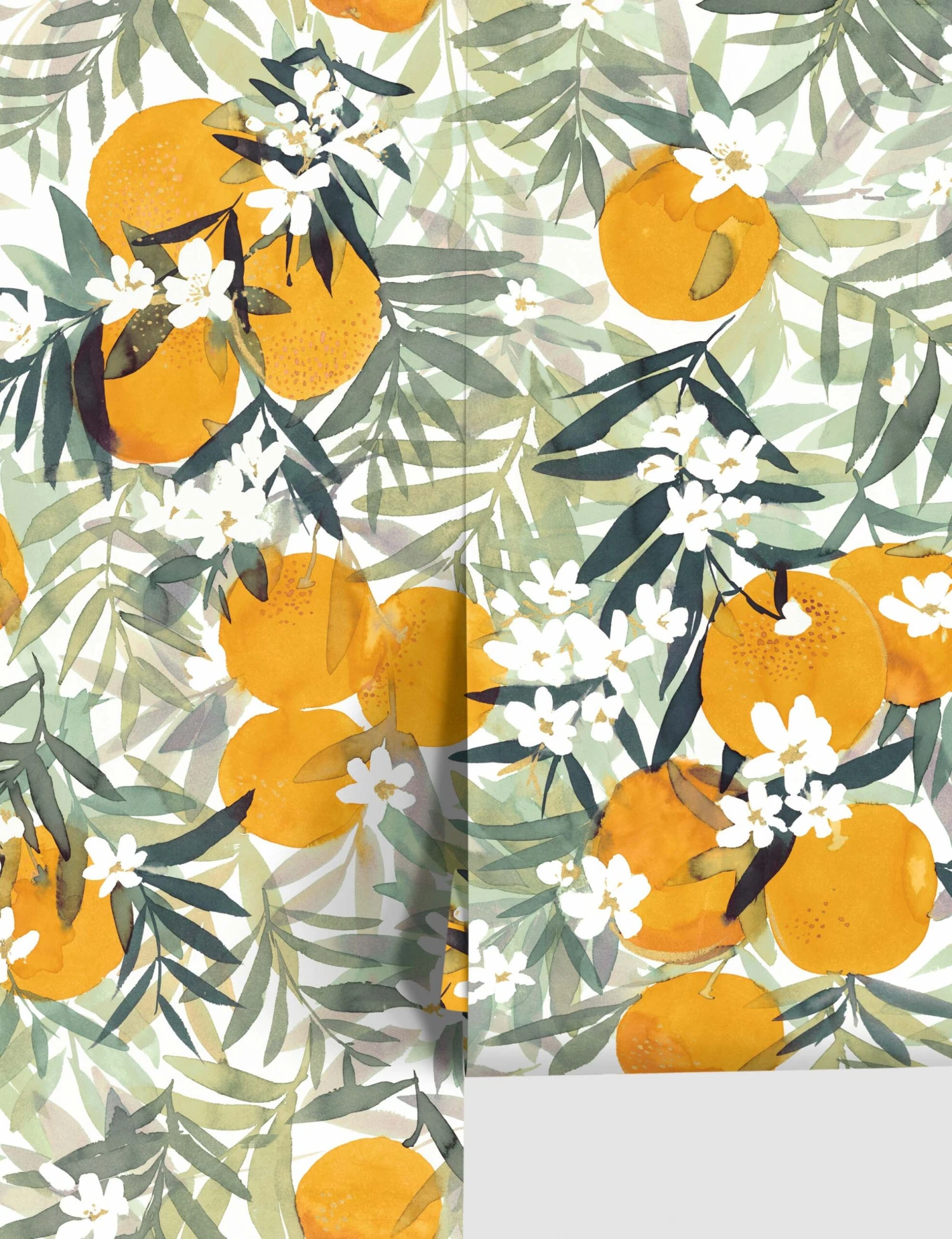 Orange Blossom Peel + Stick Wallpaper 3 Orange Blossom Peel + Stick Wallpaper