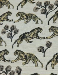 Tiger Grasscloth Wallpaper By Sarah Sherman Samuel -KINKIN Decor Shop TigerGrassclothWallpaper Ivory A0655823 00003