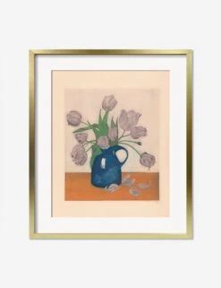 Tulips In A Pitcher Print By Frans Everbag -KINKIN Decor Shop TulipsinaPitcherGoldMatted
