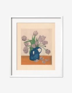 Tulips In A Pitcher Print By Frans Everbag -KINKIN Decor Shop TulipsinaPitcherWhiteMatted