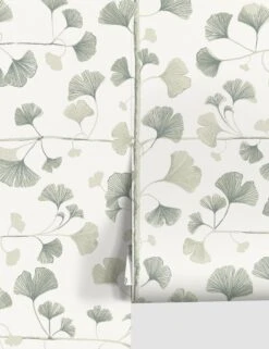 Scalamandre Ginkgo Wallpaper -KINKIN Decor Shop WSB 00180803 GinkgoLightGreen