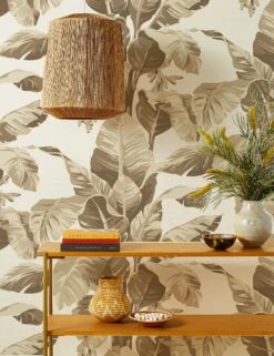 Pacifico Palm Grasscloth Wallpaper By Nathan Turner -KINKIN Decor Shop Wallshoppe Grasscloth Pacifico Palm Cappucino RS e82f97f8 bce0 4241 817d 5efda2fb4619