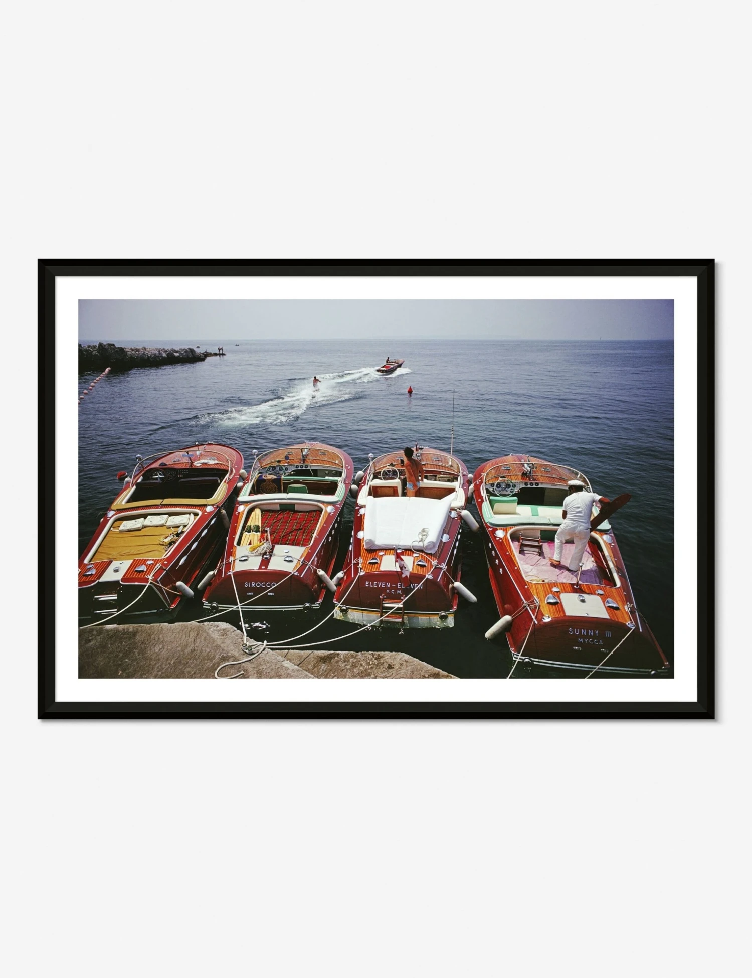 Waterskiing From The Hotel Du Cap-Eden-Roc Photography Print By Slim Aarons 3 Waterskiing From The Hotel Du Cap-Eden-Roc Photography Print By Slim Aarons