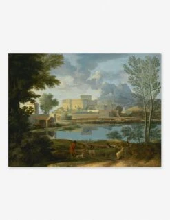 Landscape With A Calm Wall Art By Nicolas Poussin -KINKIN Decor Shop landscape with a calm unframed print