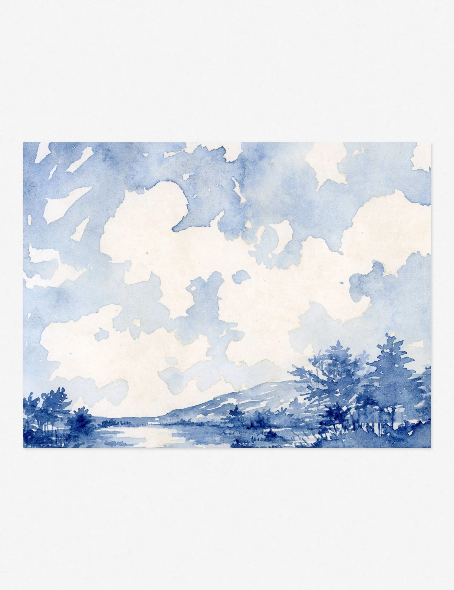 Blue Monochromatic Horizontal Print By Laurel-Dawn Latshaw 4 Blue Monochromatic Horizontal Print By Laurel-Dawn Latshaw - Image 2