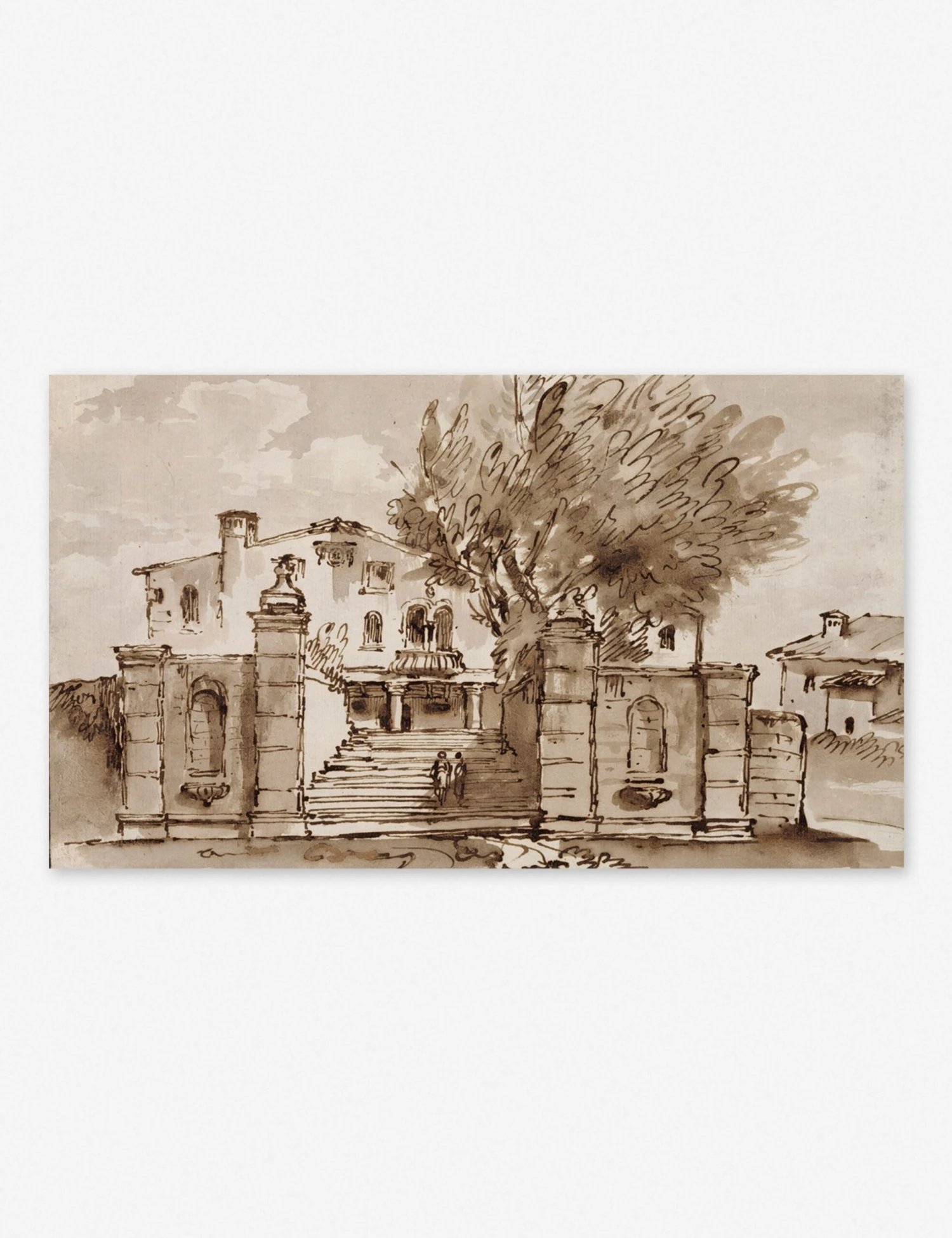 View Of A Villa Wall Art By Giambattista Tiepolo 4 View Of A Villa Wall Art By Giambattista Tiepolo - Image 2